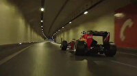 F1 aracı Avrasya Tüneli'ni inletti