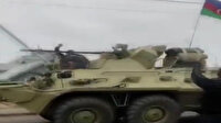 Ağdam'a gelen Azerbaycan ordusu tezahüratlarla karşılandı