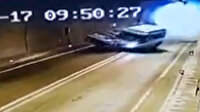 Artvin’de 1 kişinin öldüğü, 4 kişinin de yaralandığı feci kaza kamerada