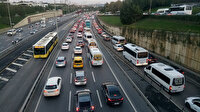 Yasağın sona ermesinin ardından 15 Temmuz Şehitler Köprüsü'nde trafik yoğunluğu