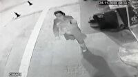 Sivas'ta vicdansız annenin yeni doğmuş bebeği boş arsaya terk ettiği anlar kamerada
