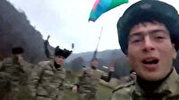 Kelbecer'e Azerbaycan bayrağını çeken askerler: Selam olsun Oğuz eline