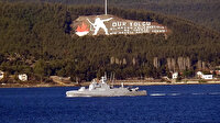 Mısır savaş gemileri Çanakkale Boğazı'ndan geçip Ege Denizi'ne doğru yol aldı