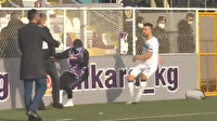 TFF 1. Lig'de olay hareket: Top toplayıcıya şut attı kırmızı kart gördü