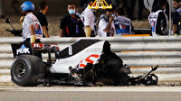 Formula 1'de Bahreyn yarışında inanılmaz kaza: Bu araçtan sağ kurtuldu