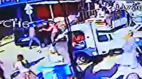 Bursa'da 4 kişinin yaralandığı silahlı çatışma kamerada