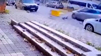 Maltepe’de motosikletle otomobil kafa kafaya çarpıştı