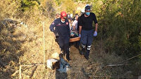 Bir anda dengesini kaybetti: Defne keserken 30 metrelik uçurumdan yuvarlandı