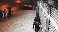 Hırsızlar, evinden kendilerine şişe atan vatandaşa parke taşı fırlattı