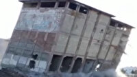 Yarım asırlık fabrika kolon çökertme yöntemiyle saniyeler içinde yerle bir oldu