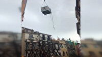Fransa'da 300 kiloluk adama vinçli kurtarma operasyonu