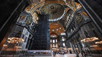 Ayasofya'nın hat levhalarına bakım yapılacak
