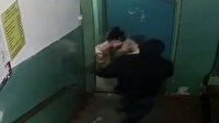 Rusya'da küçük çocuğun tacizden kaçarak kurtulduğu anlar kamerada