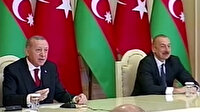 Cumhurbaşkanı Erdoğan, Macron'a 'siyaseti öğrenememiş' dedi, Aliyev kahkahaya boğuldu