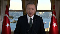 Cumhurbaşkanı Erdoğan'dan OECD'ye videolu mesaj: Mülteciler ve yerlerinden edilmiş kişileri önceleyerek yürütülmelidir