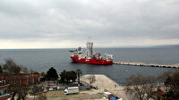Hollanda gemisi doğal gaz aramak için Sinop Limanı'na demirledi