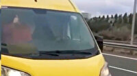 Trafikte koltuk değiştirip, dans eden sürücünün ehliyetine el konuldu