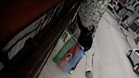 Beykoz’da Azerbaycan ve Türk bayraklarına çirkin saldırı kamerada