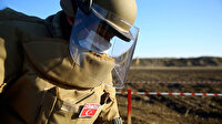 Azerbaycan'da görevli Mehmetçik, işgalden kurtarılan bölgelerde mayınlı arazileri temizliyor