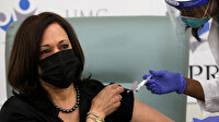 ABD başkan yardımcılığına seçilen Kamala Harris canlı yayında koronavirüs aşısı oldu