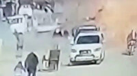 Resulayn'da bomba yüklü aracın patlama anı kamerada