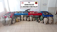 Adana'da tarihi eser operasyonundan cephanelik çıktı