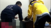 Sobasını yakmak için ambulans çağırdı