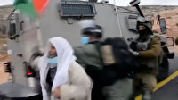 İşgalci İsrail askerleri 72 yaşındaki Filistinli yaşlı adamı yaka paça gözaltına alındı