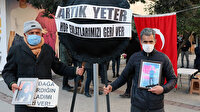 Evlat nöbeti tutan aileler HDP İzmir İl Başkanlığına siyah çelenk bıraktı