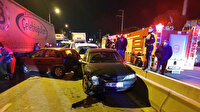 İzmir'de zincirleme iki kaza: 14 araç hasar gördü