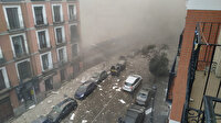 İspanya'nın başkenti Madrid'de bir binada şiddetli patlama meydana geldi