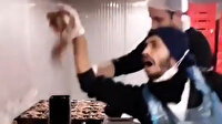 Hazır döner paketleme çalışanlarından mide bulandıran video