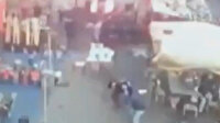 Irak'ta meydana gelen saldırıda patlama anı kamerada