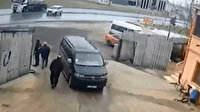 Kontrolden çıkan tanker karşı şeride böyle geçti