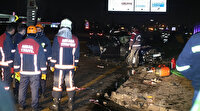 Ankara’da zincirleme trafik kazası: Üç otomobil hurda oldu