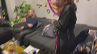 Kartal'da jandarmanın villaya yaptığı uyuşturucu baskını kamerada