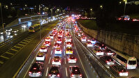 Kısıtlama sonrası 15 Temmuz Şehitler Köprüsü'nde yoğun trafik