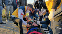 Kaza sonrası yaralının oğlu olduğunu görünce gözyaşlarına boğuldu