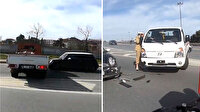 Otoyolda kamyonetle ters yöne giren maganda, kadın sürücünün aracına çarpıp kaçtı