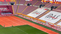 Kasımpaşa maçı öncesinde Galatasaray stadı zemininde kar önlemleri