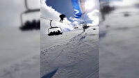 Yamaç paraşütçüsünün teleferik teline takılıp, yere çakılması kamerada