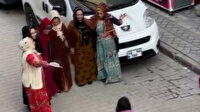 Sultangazi'de korona düğünü: Maskeleri mendil yapıp halay çektiler