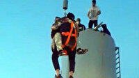 10 metrelik su deposunda 15 saat esaret: Donmak üzere olan çifti itfaiye kurtardı