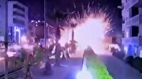 Irak'ta ABD üssüne füzeli saldırı kameraya yansıdı