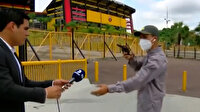 Spor muhabiri canlı yayında silahlı saldırgan tarafından soyuldu