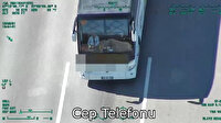 Helikopterle denetlenen sürücülere ceza yağdı