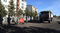 Azerbaycanlı askerlere törenli uğurlama