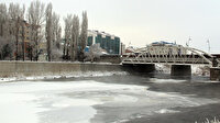 Ardahan eksi 20 ile buz kesti; Kura Nehri kısmen dondu