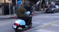 Kadıköy’de motosikletle ölümüne yolculuk kamerada