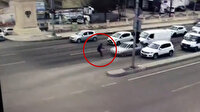 Şüpheli sürücü, kendisini durdurmak isteyen polise çarparak yaraladı